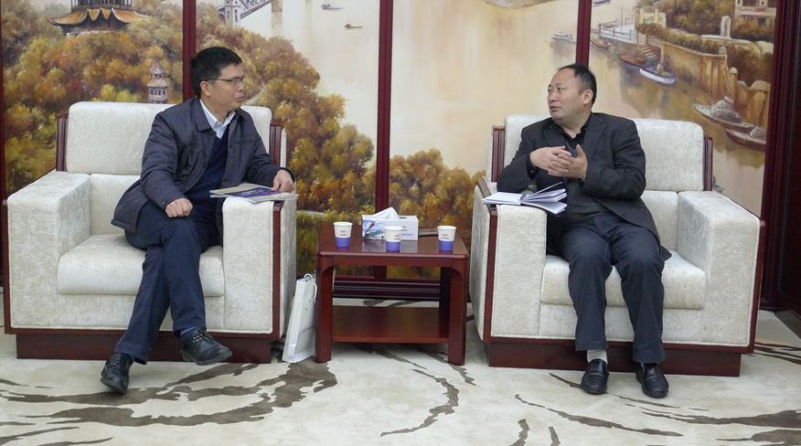 协会到中铁十一局就组织会员培训、观摩活动进行协商