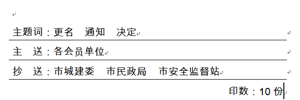 关于武汉建设安全管理协会更名的通知