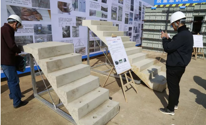 迎军运•推进项目标准化建设现场观摩会,在六建雅居乐国际花园一期项目现场举行