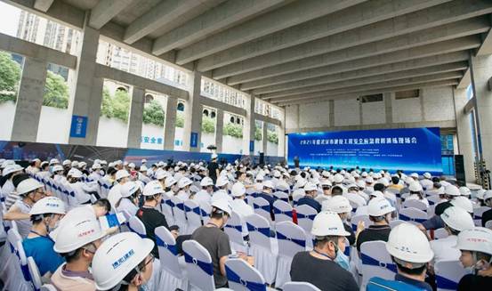 2021年度武汉市建设工程安全应急救援 演练现场会在汉阳市政顺利举行!
